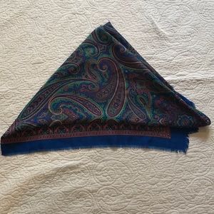Vintage Silk Paisley Scarf